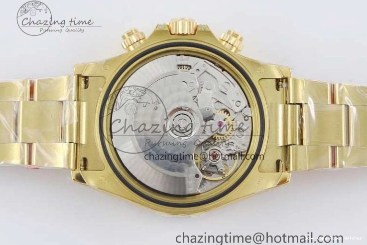 AAA Replica Watches 116595RBOW Black on A Diamonds 2406 Best YG 904L YG Dial Edition Bracelet Effortless TWF 1:1 Steel Daytona YG 0109